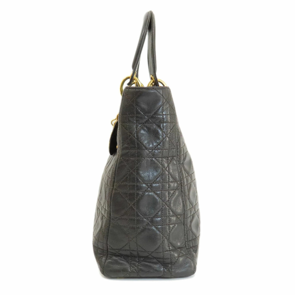 Christian Dior Lady 2way Cannage quilted handbag calfskin Black - Picture 3 of 11